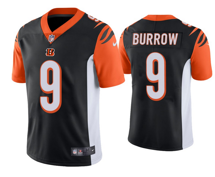 Men's Cincinnati Bengals #9 Joe Burrow Black Vapor Untouchable Limited Stitched NFL Jersey